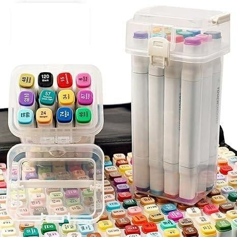 Pcs 12 Dual Tip Alcohol Art Markers – Carry Case Included