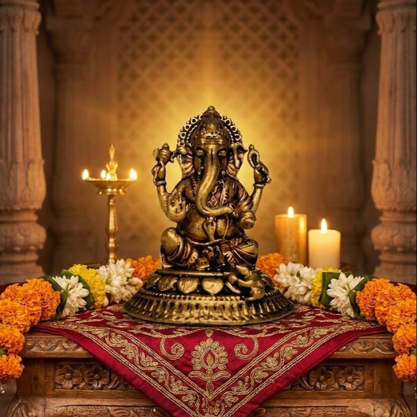 Ganesha Idol | Ganesh Statue for Car Dashboard, Home Décor, Office Desk