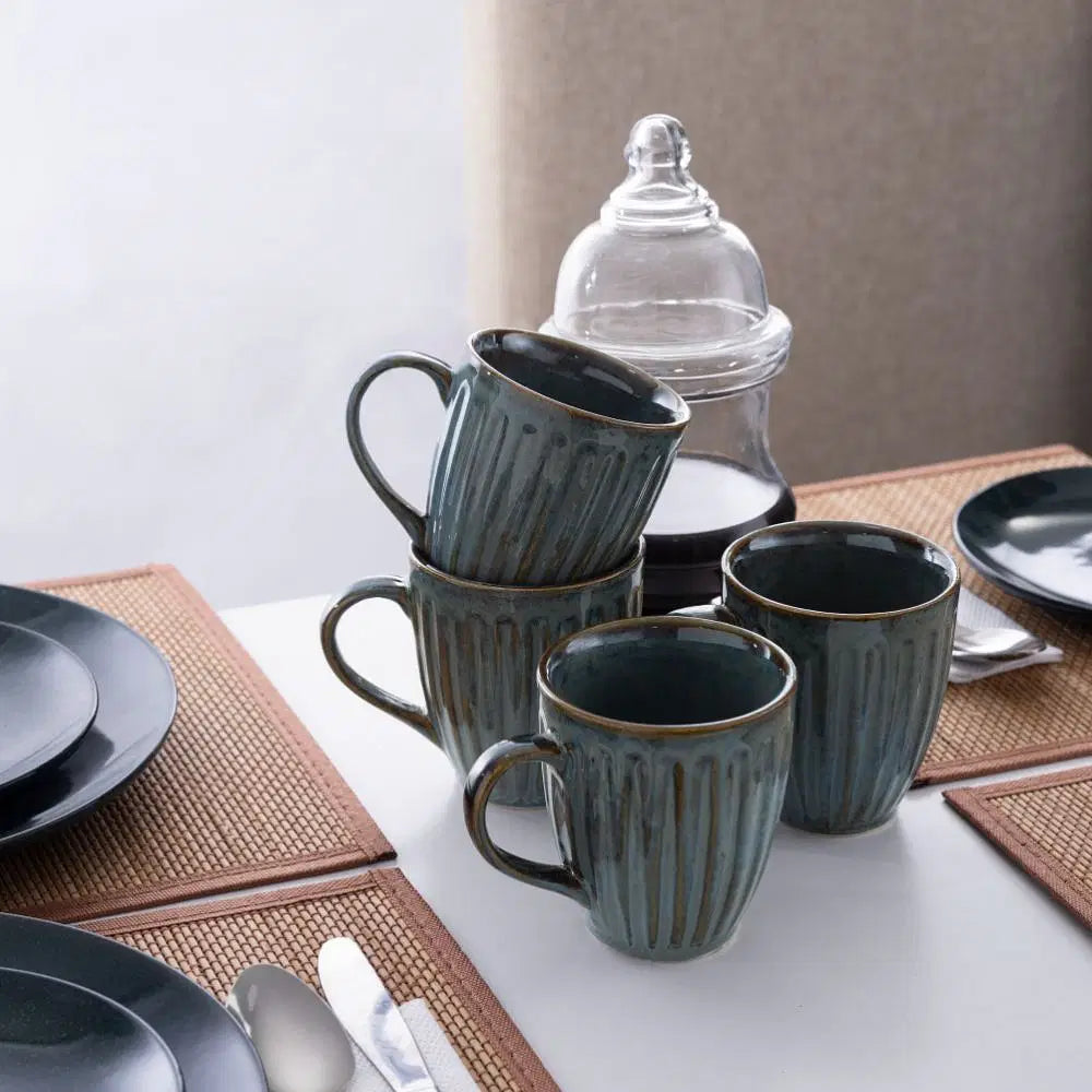 Buy Backwaters Set of 4 Mugs-Blue