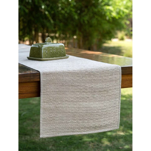 Banana Fibre Table Runner — Beige Brown