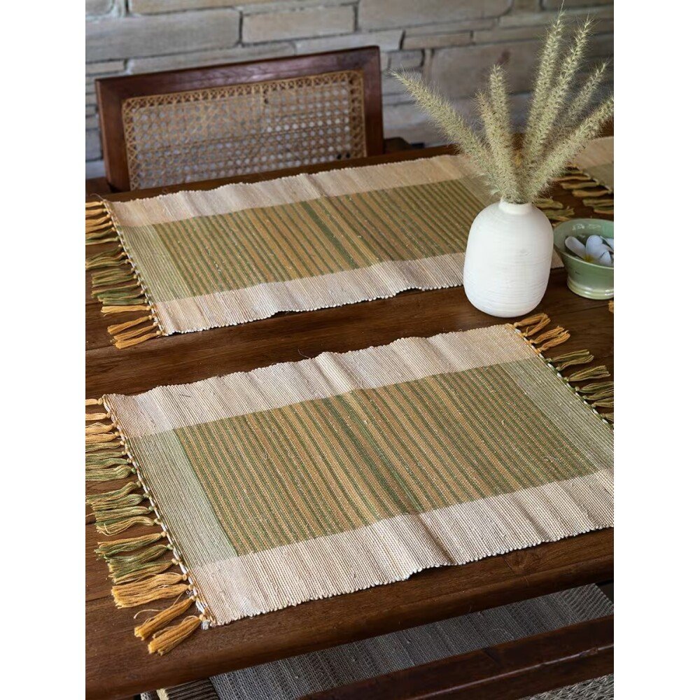 Buy Beige Brown Banana Fibre Solid Table Runner