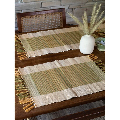 Buy Beige Brown Banana Fibre Solid Table Runner