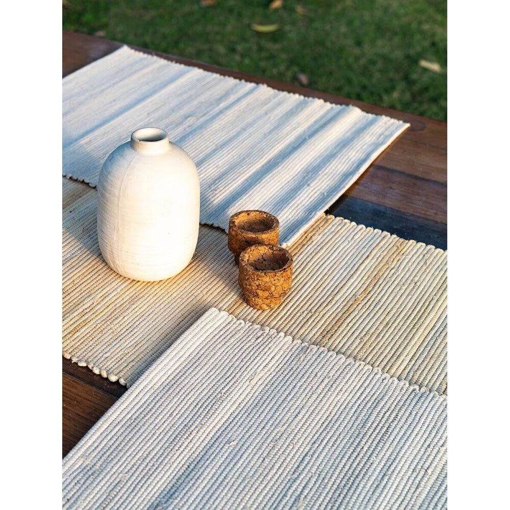 Buy Beige Brown Banana Fibre Table Runner