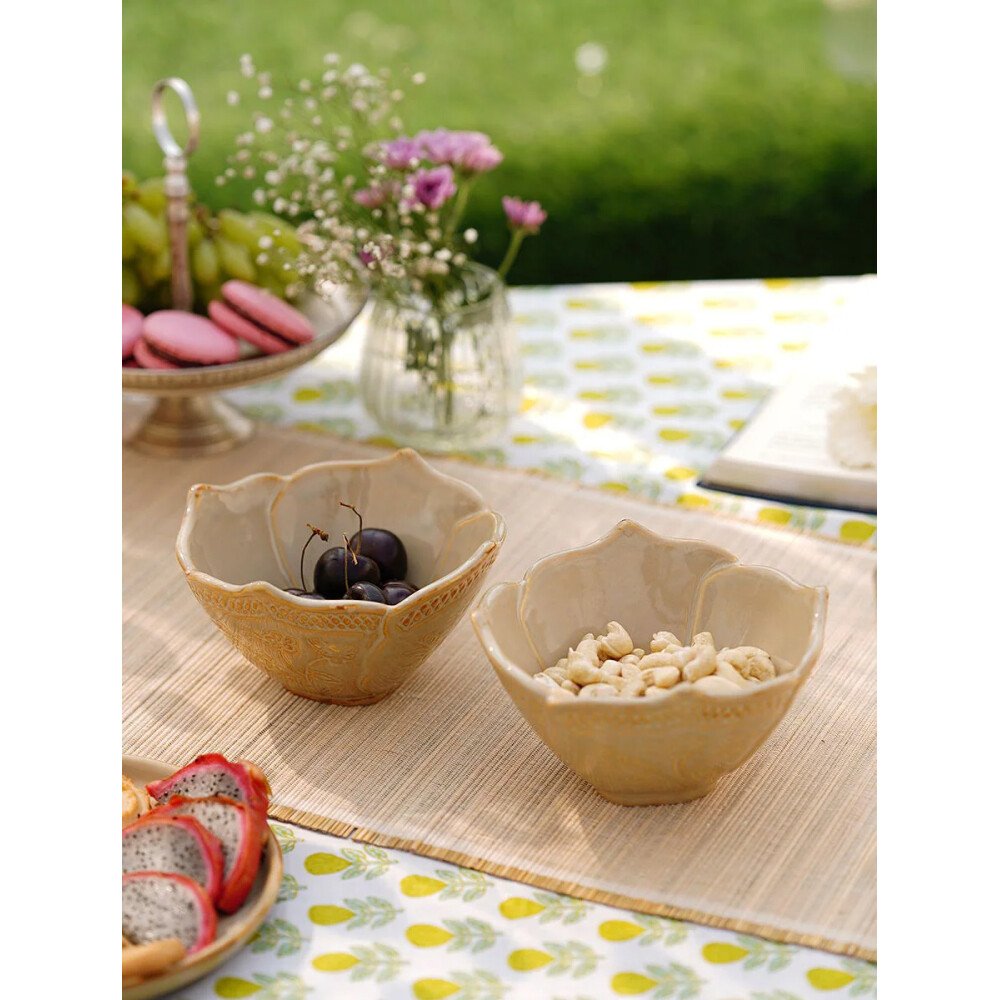 Buy Beige Brown Ceramic Bowls