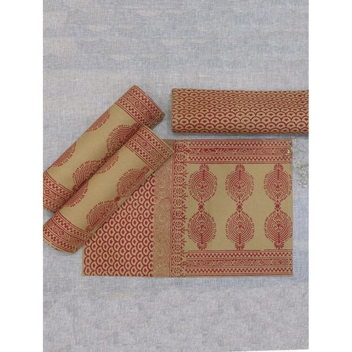 Buy Beige Brown Cotton Canvas Mats