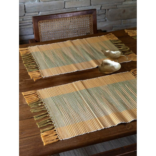 Buy Beige Brown Hand Crafted Banana Fibre Table Runner