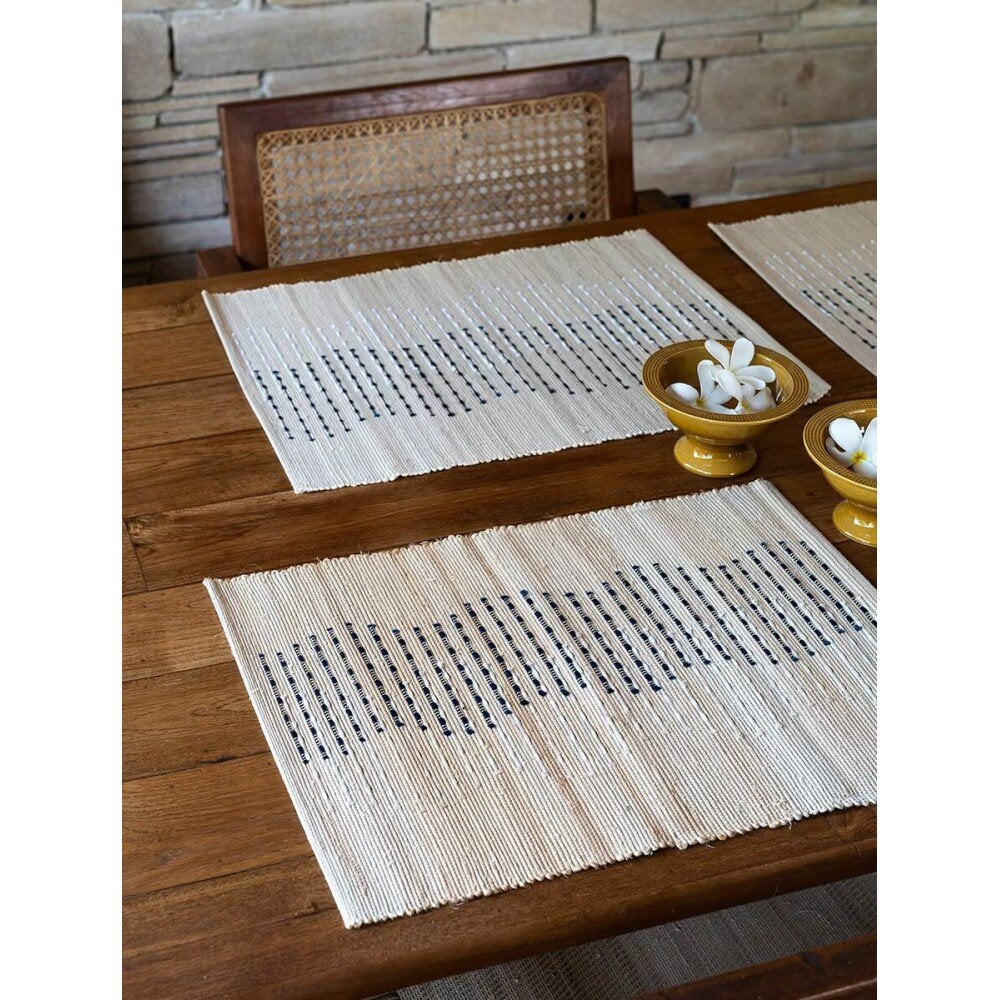Buy Beige Brown Hand Crafted Banana Fibre Table Runner