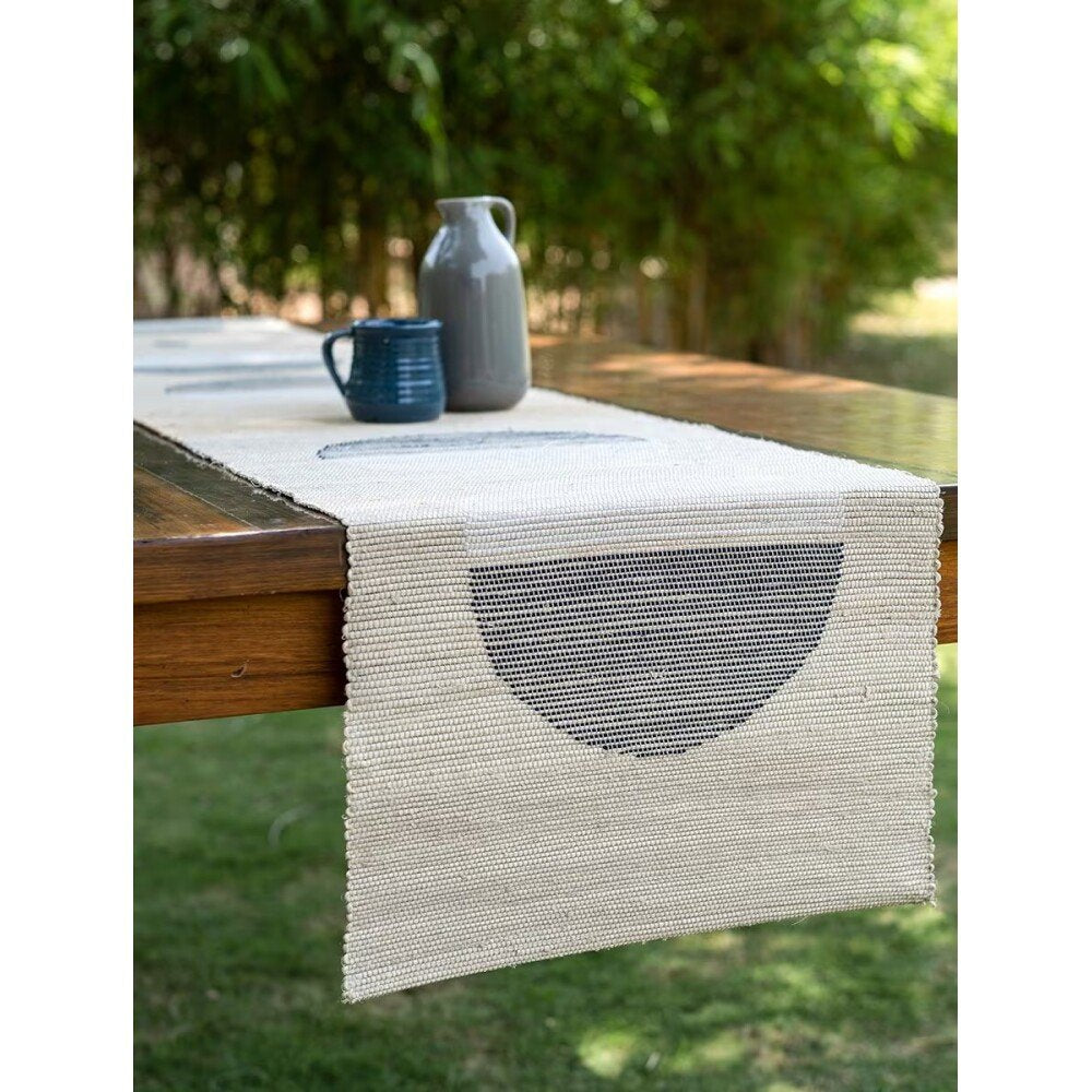 Buy Beige Brown Hand Crafted Banana Fibre Table Runner