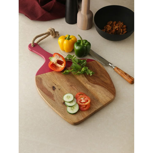Buy Beige Brown Mango Wood Solid Cheese Boards