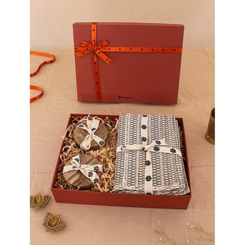 Buy Beige Brown Resin Coaster & Trivet