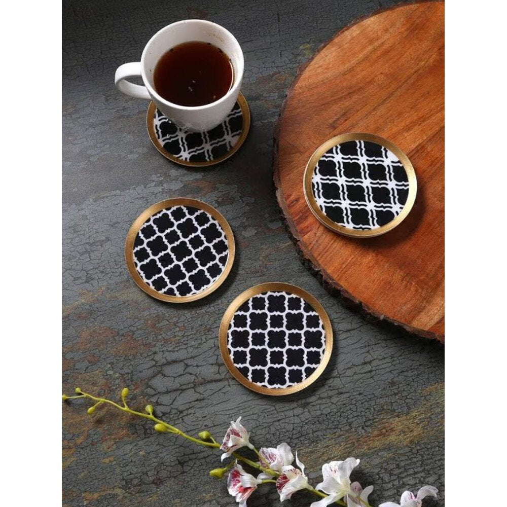 Buy Black Iron Hand Crafted Coaster & Trivet