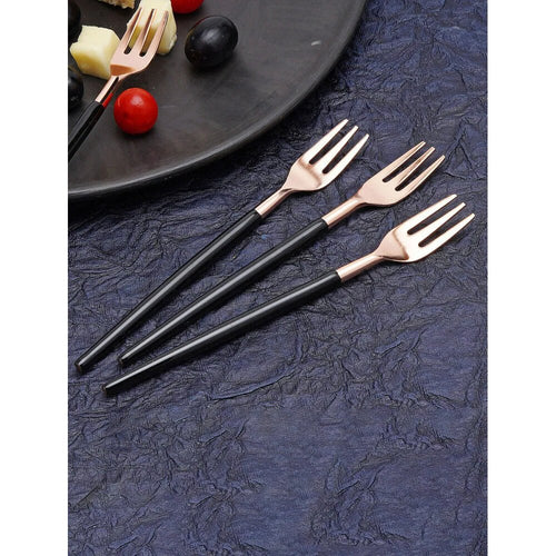 Buy Black Solid Stainless Steel Cutlery