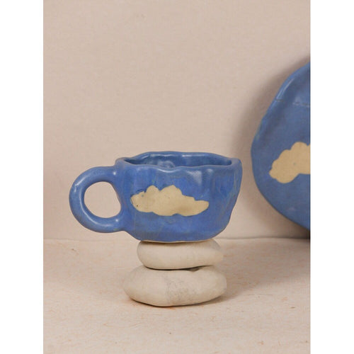 Buy Blue Hand Crafted Ceramic Cups