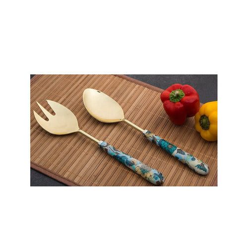 Buy Blue Hand Crafted Metal Cutlery