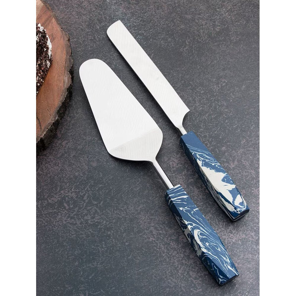 Buy Blue Hand Crafted Stainless Steel Cutlery