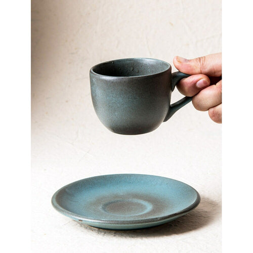 Buy Blue Hand Crafted Stoneware Cup