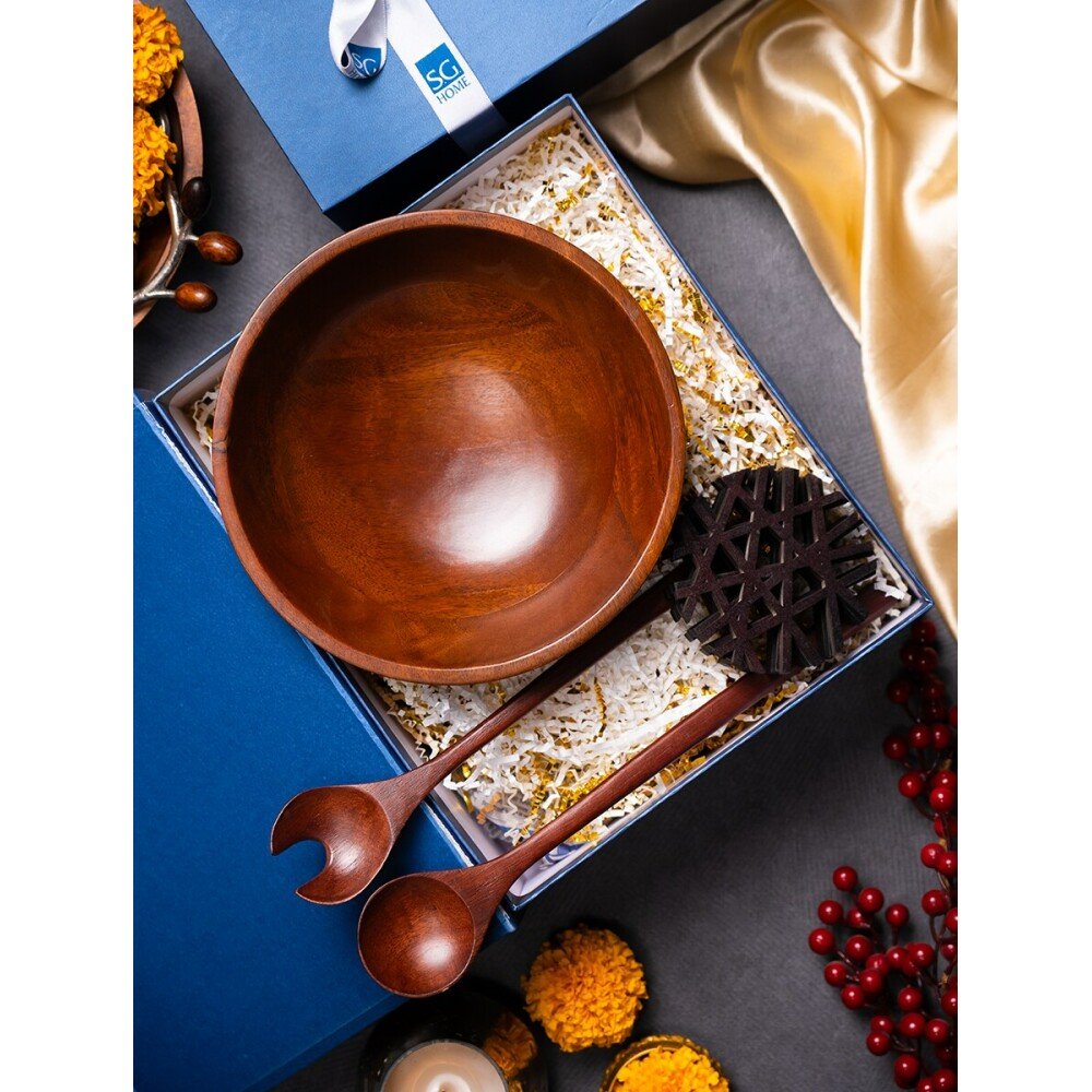 Buy Blue Hand Crafted Wood Decor