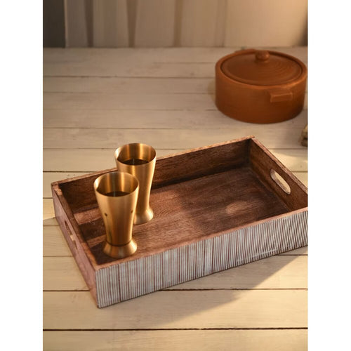 Buy Brown Mango Wood Carved PJ.Toe Ring