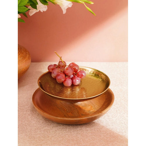 Buy Brown Mango Wood Carved Tray