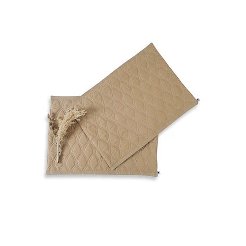 Buy Brown Rectangle Cotton Woven Mats