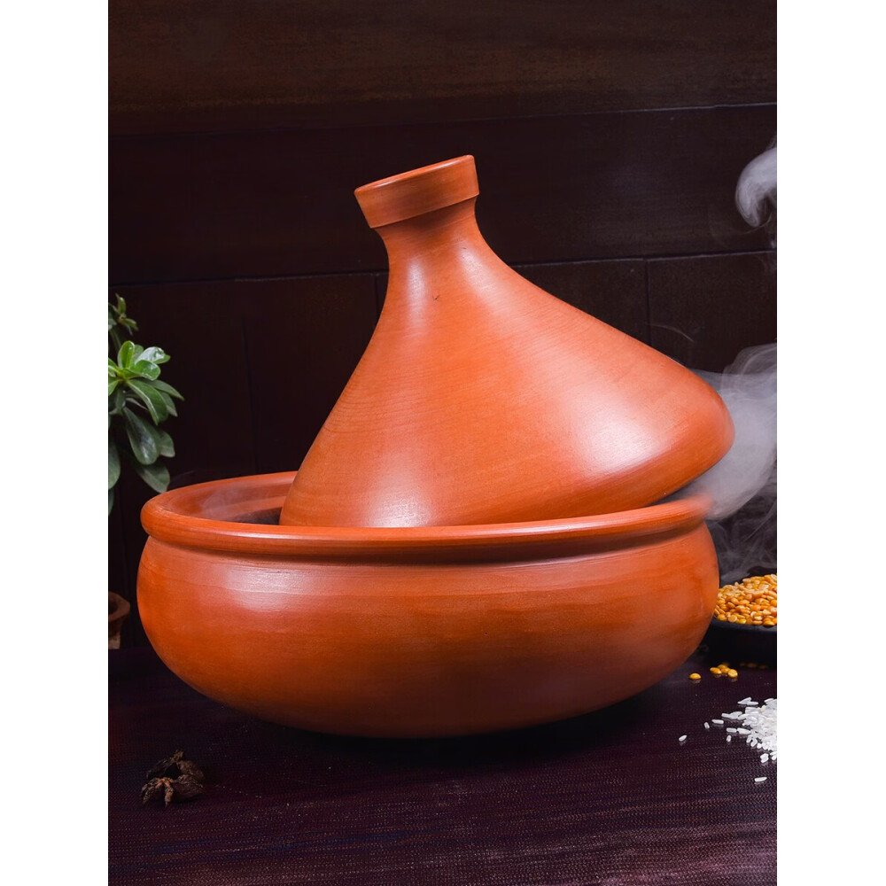 Buy Brown Self Standing Terracotta Cookware
