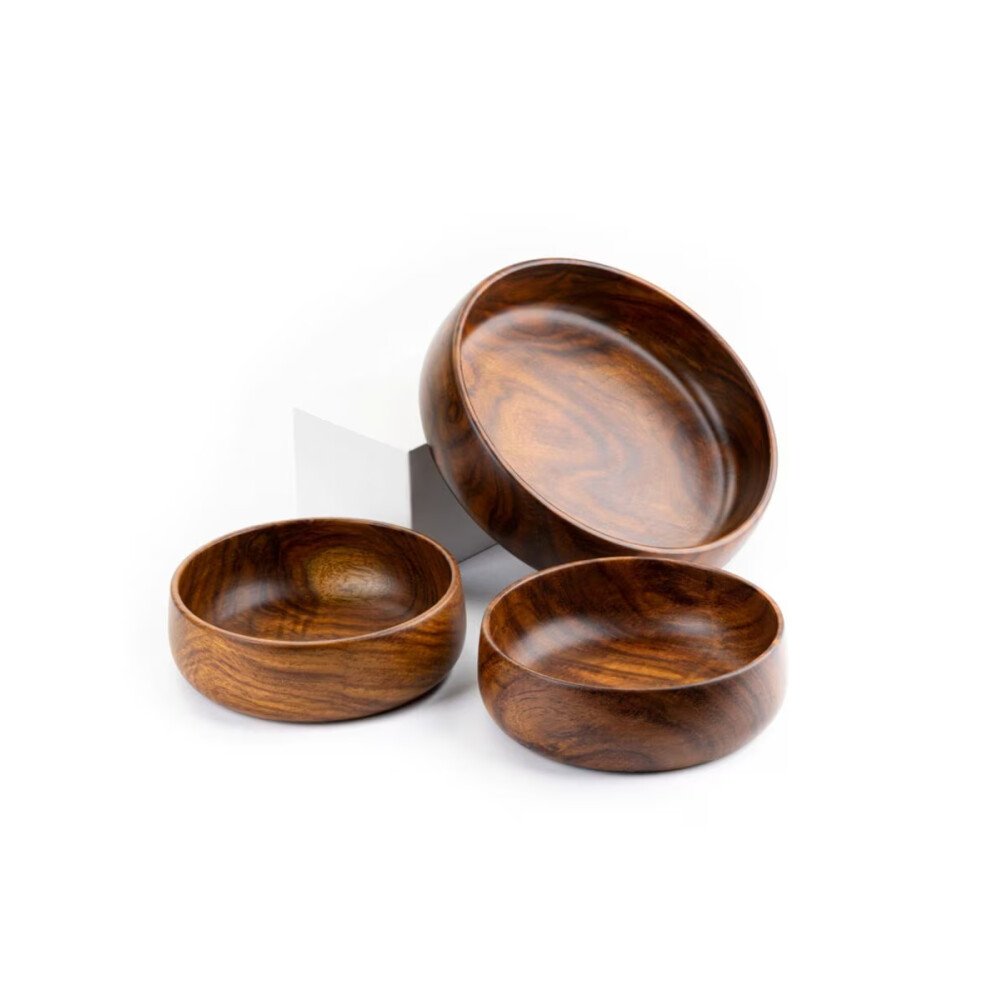 Buy Brown Sheesham Wood Bowls