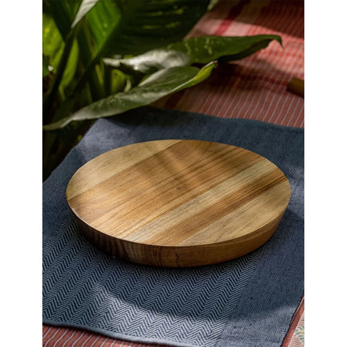 Buy Brown Wood Hand Carved Chakla Belan
