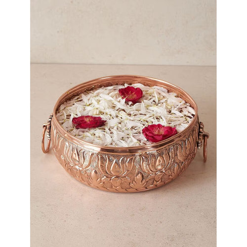 Buy Copper Hand Crafted Brass Carved Bowls