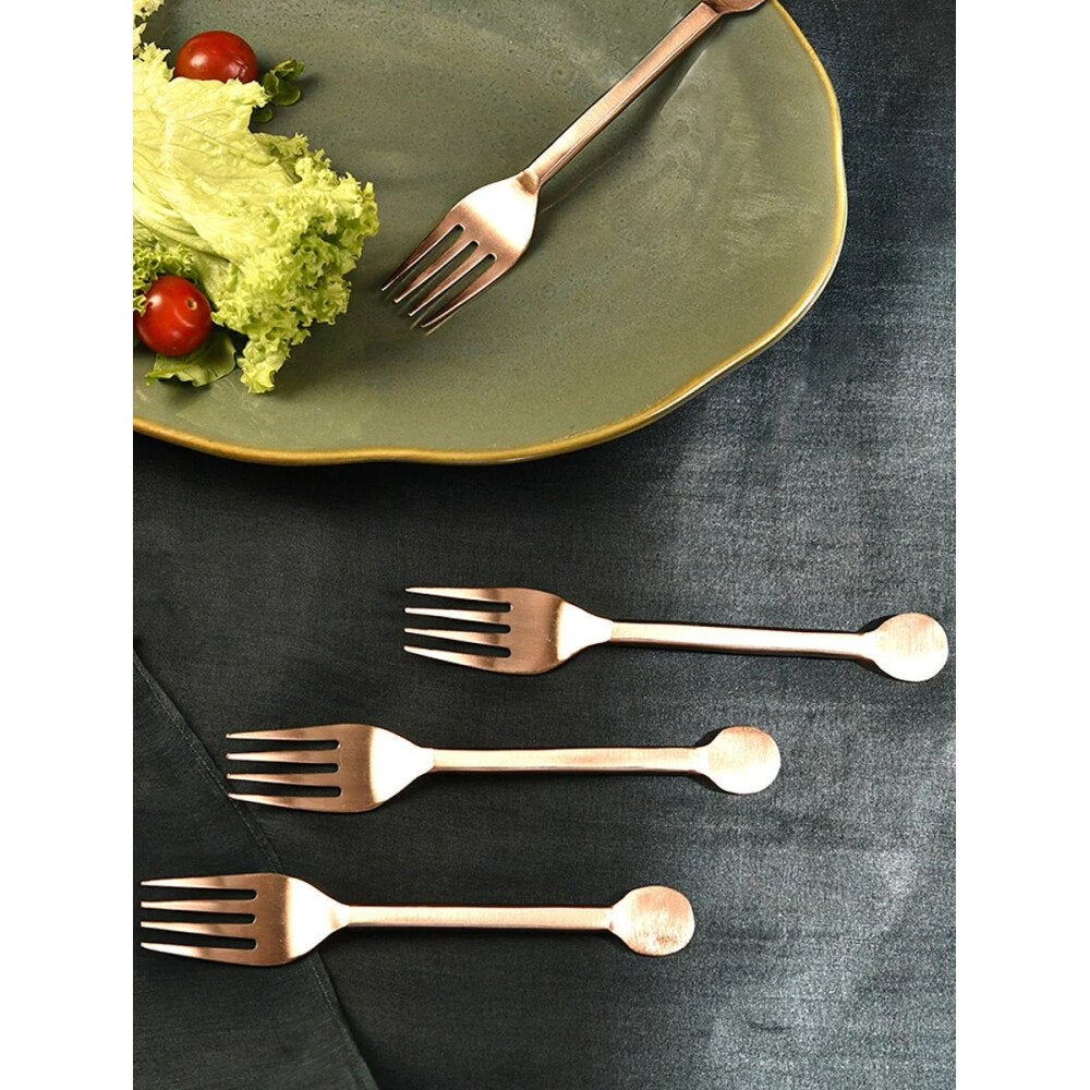 Buy Copper Solid Stainless Steel Cutlery