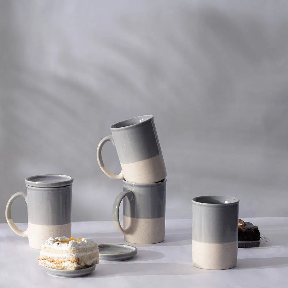 Buy Fleck Set of 4 Mugs-Teal