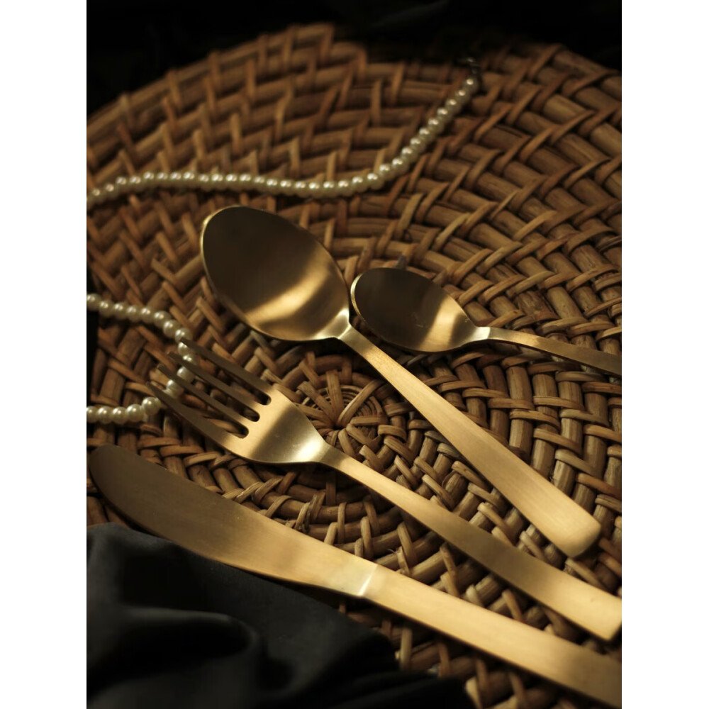 Buy Gold Brass Cutlery