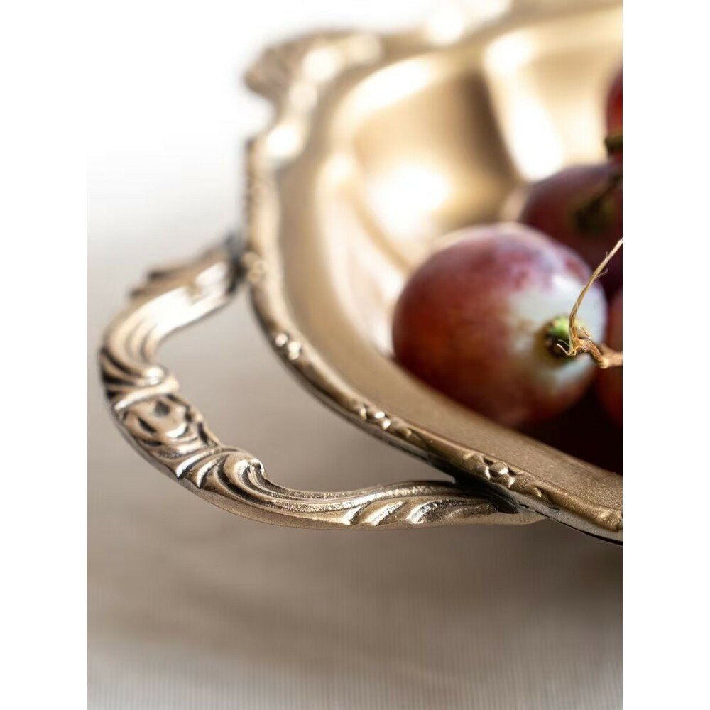 Buy Gold Brass Solid Tray/Platter