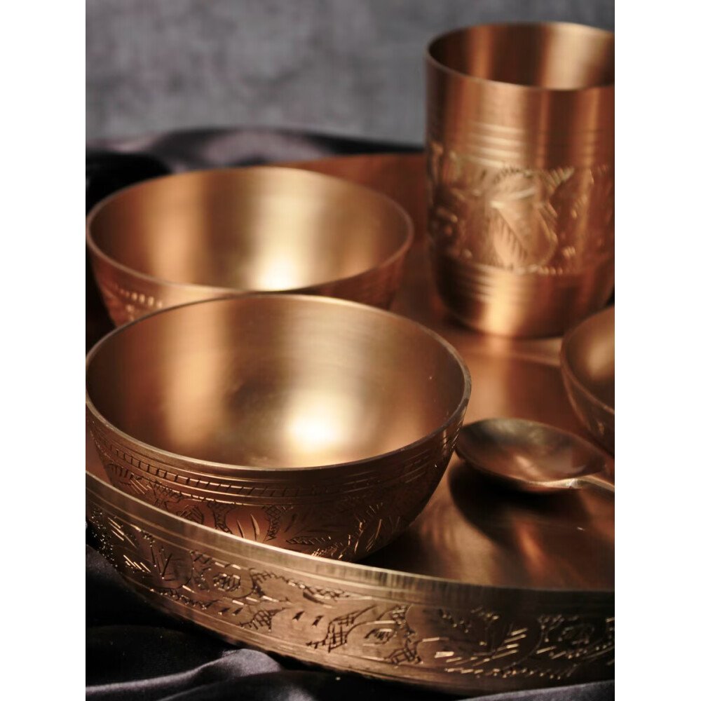 Buy Gold Bronze Hand Crafted Plates