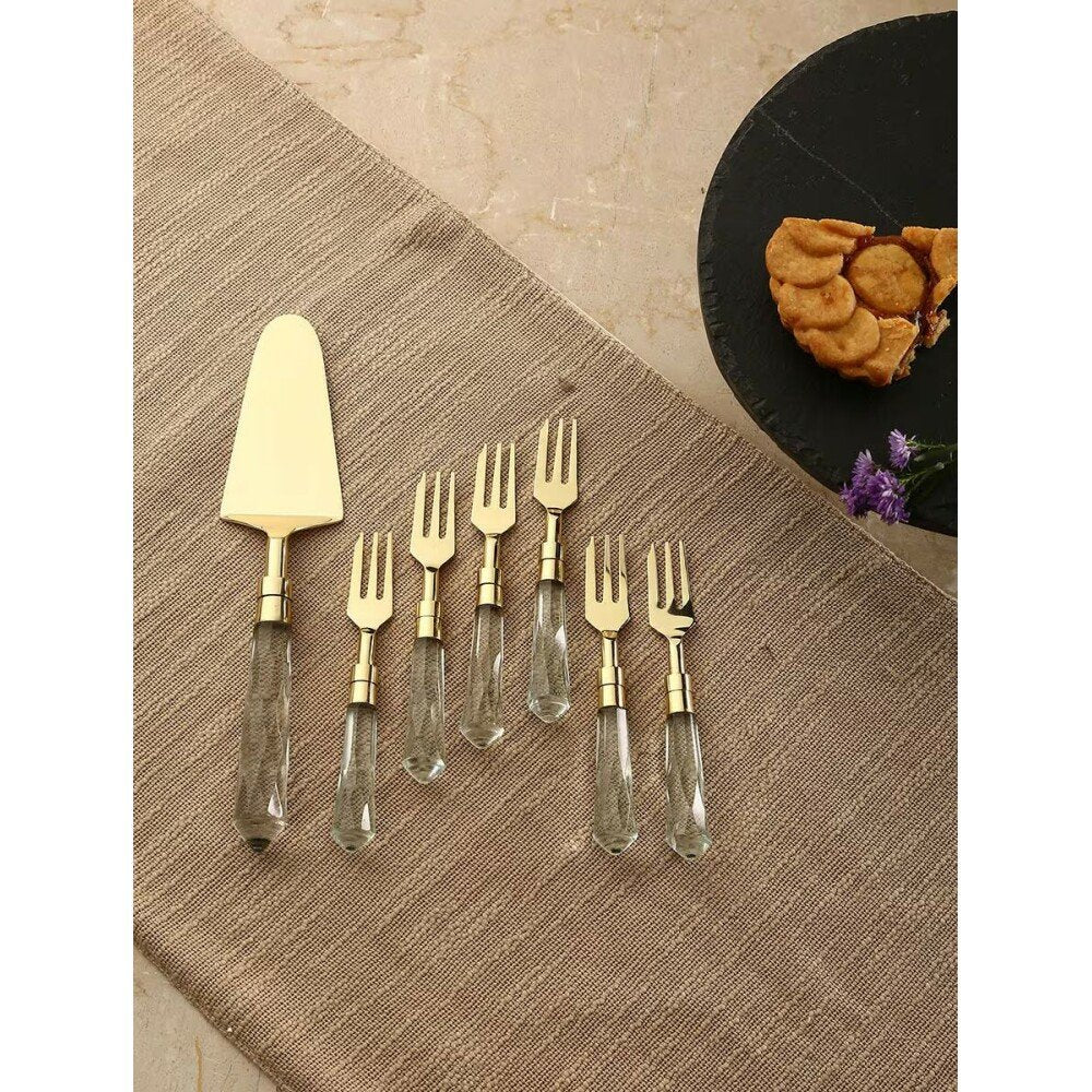Buy Gold Carved Steel Cutlery