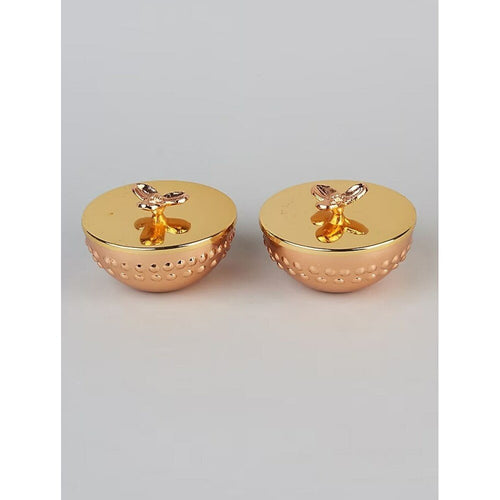 Buy Gold Hand Crafted Aluminium Bowls