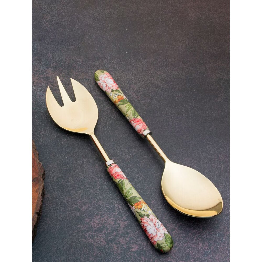 Buy Green Hand Crafted Metal Cutlery