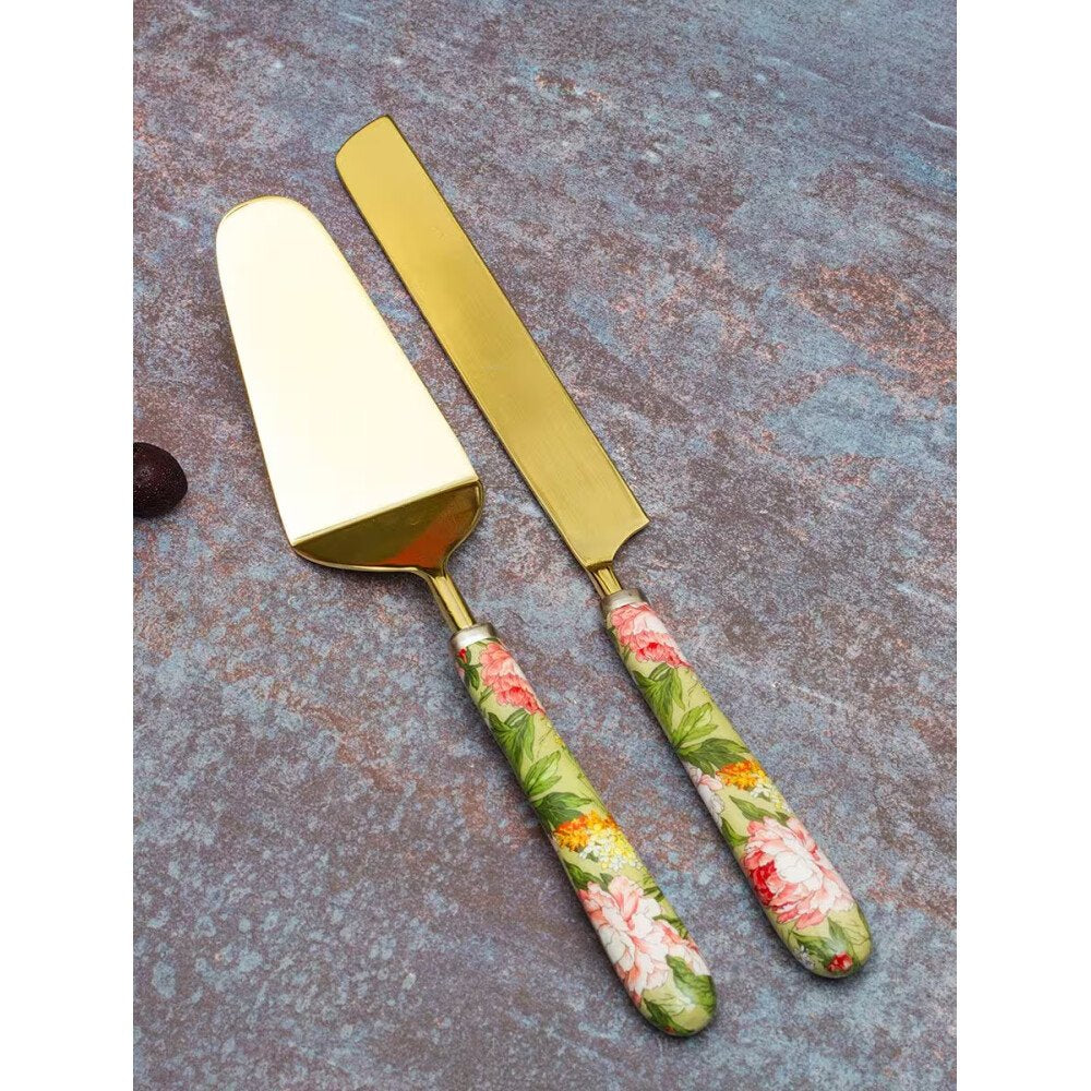 Buy Green Hand Crafted Metal Cutlery