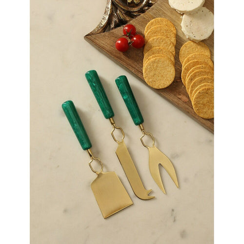 Buy Green Stainless Steel Cutlery
