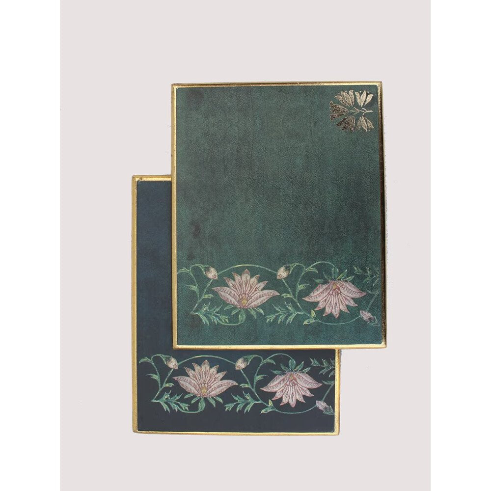 Buy Green Wood Printed Coaster & Trivet