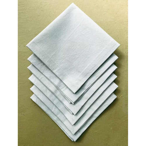 Buy Grey Cotton Table Napkins