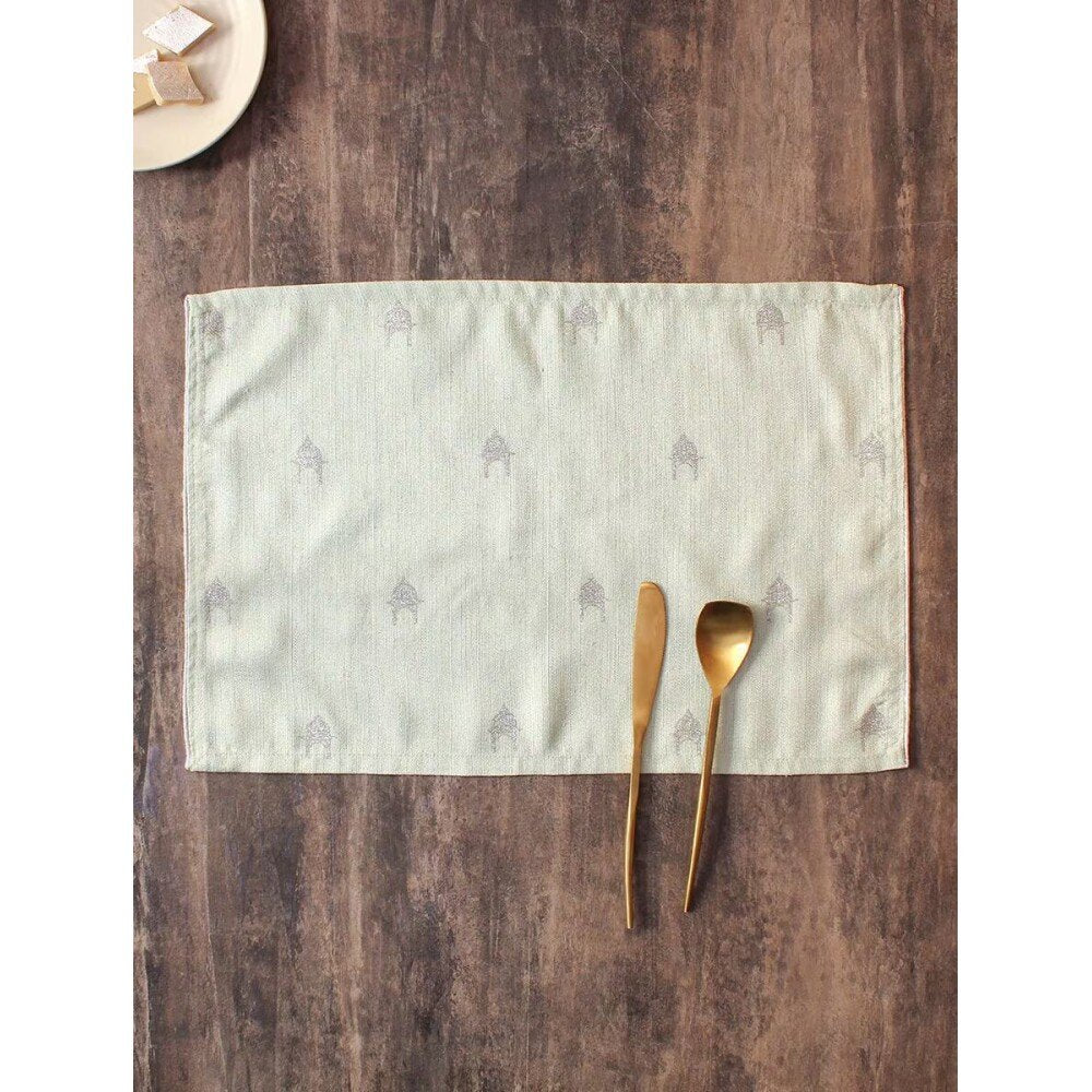 Buy Grey Rectangle Polyester Mats
