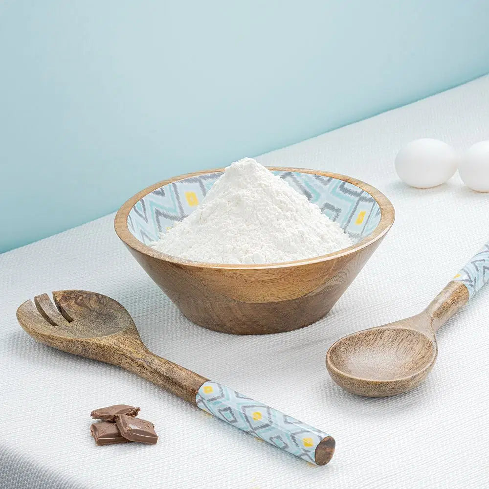 Buy Harcha Serving Bowl W Spoon – Blue Barfi