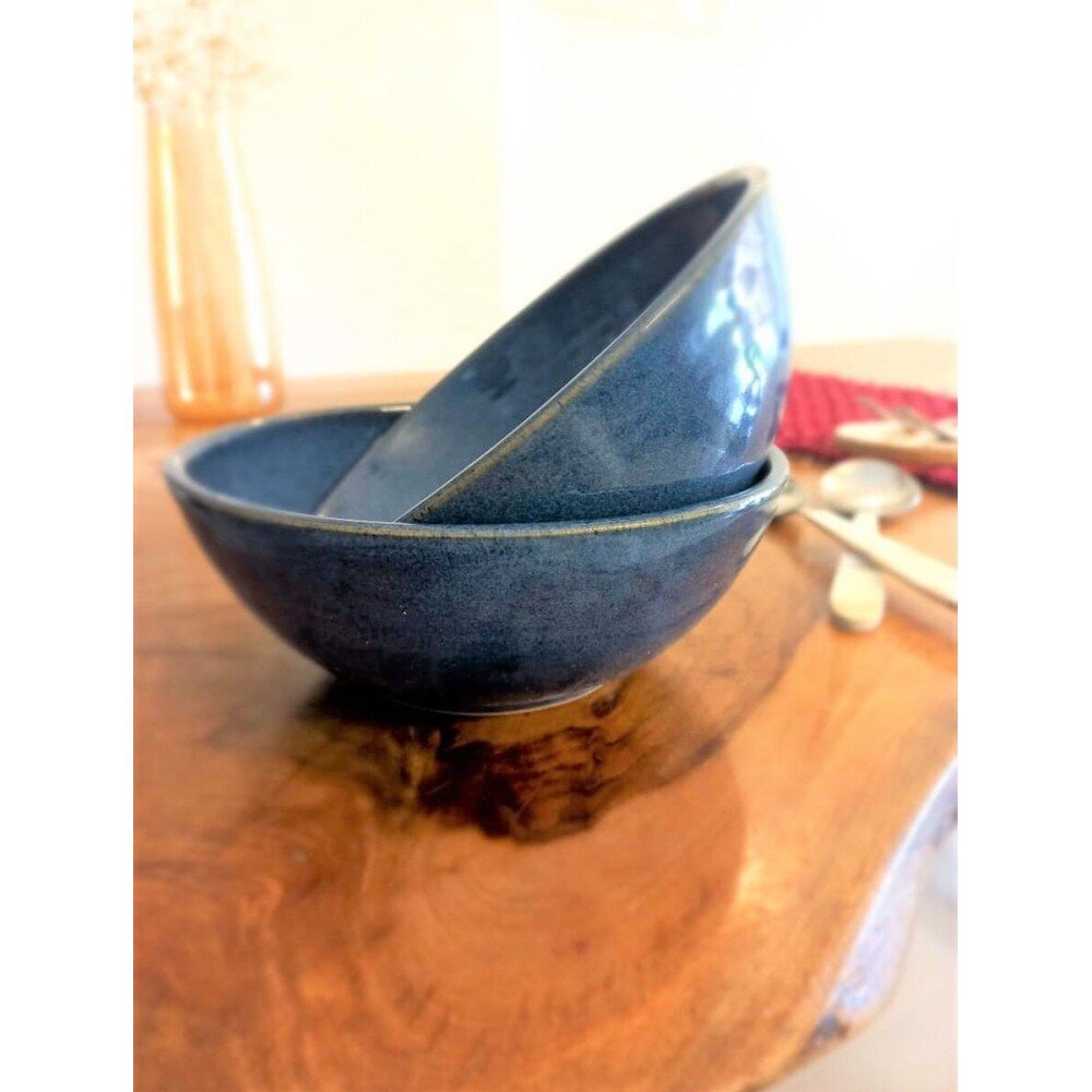 Buy INDIGO BLUE Solid Ceramic Bowls