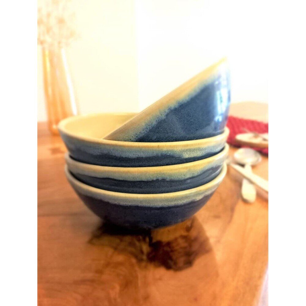 Buy INDIGO BLUE Solid Ceramic Bowls