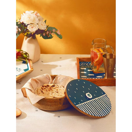 Buy INDIGO BLUE Wood Roti Box