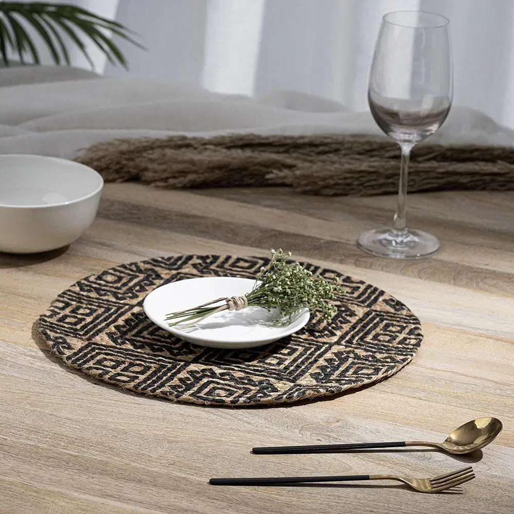 Buy Mexico, Round Jute Dining Table Placemat – Set 4