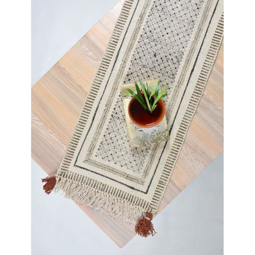 Buy Multicolour Cotton Printed Rectangle Table Runner