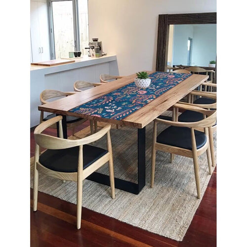 Buy Multicolour Cotton Printed Rectangle Table Runner