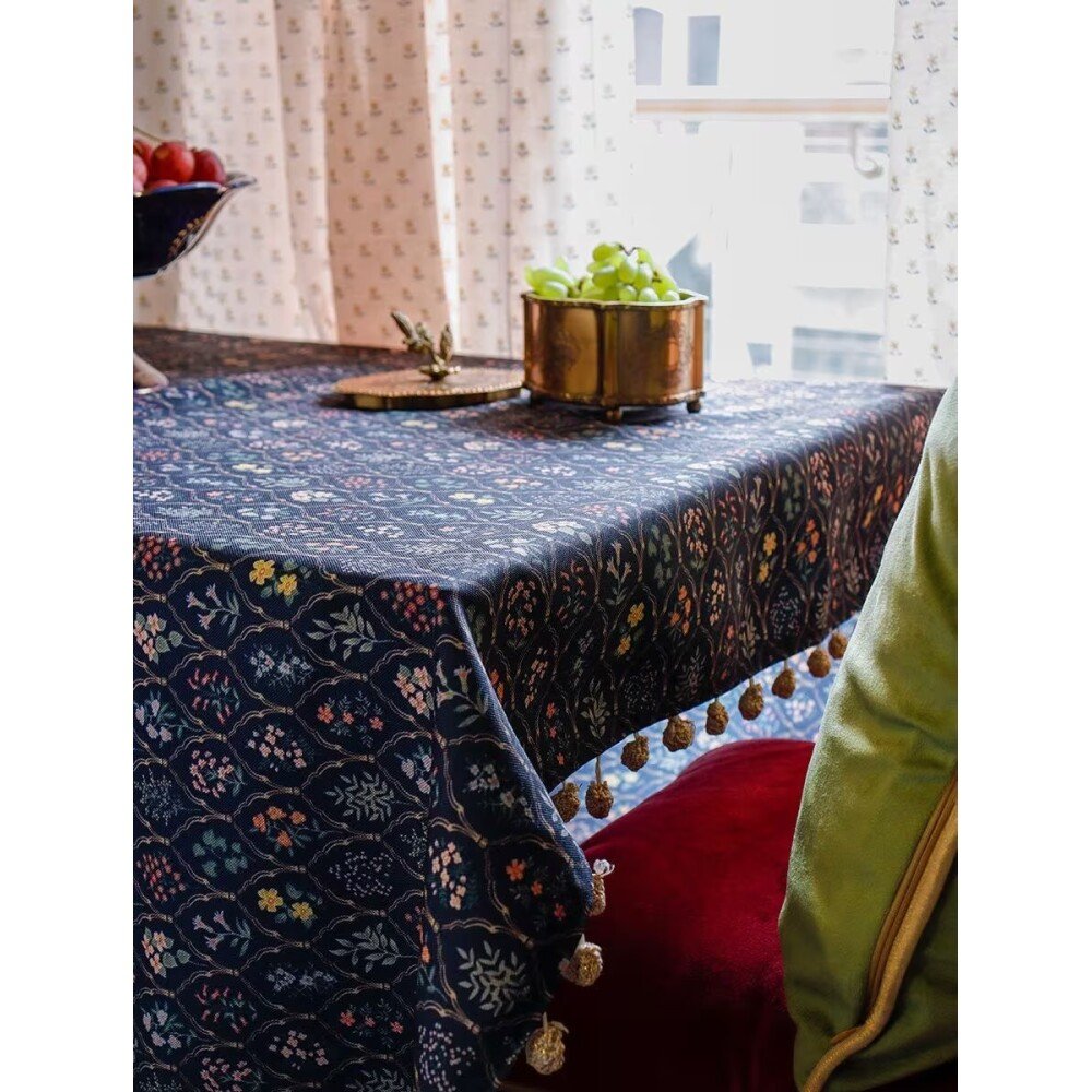 Buy Multicolour Cotton Rectangle Printed Table Cloth