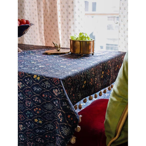 Buy Multicolour Cotton Rectangle Printed Table Cloth